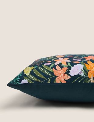 Pure Cotton Floral Cushion Image 2 of 5