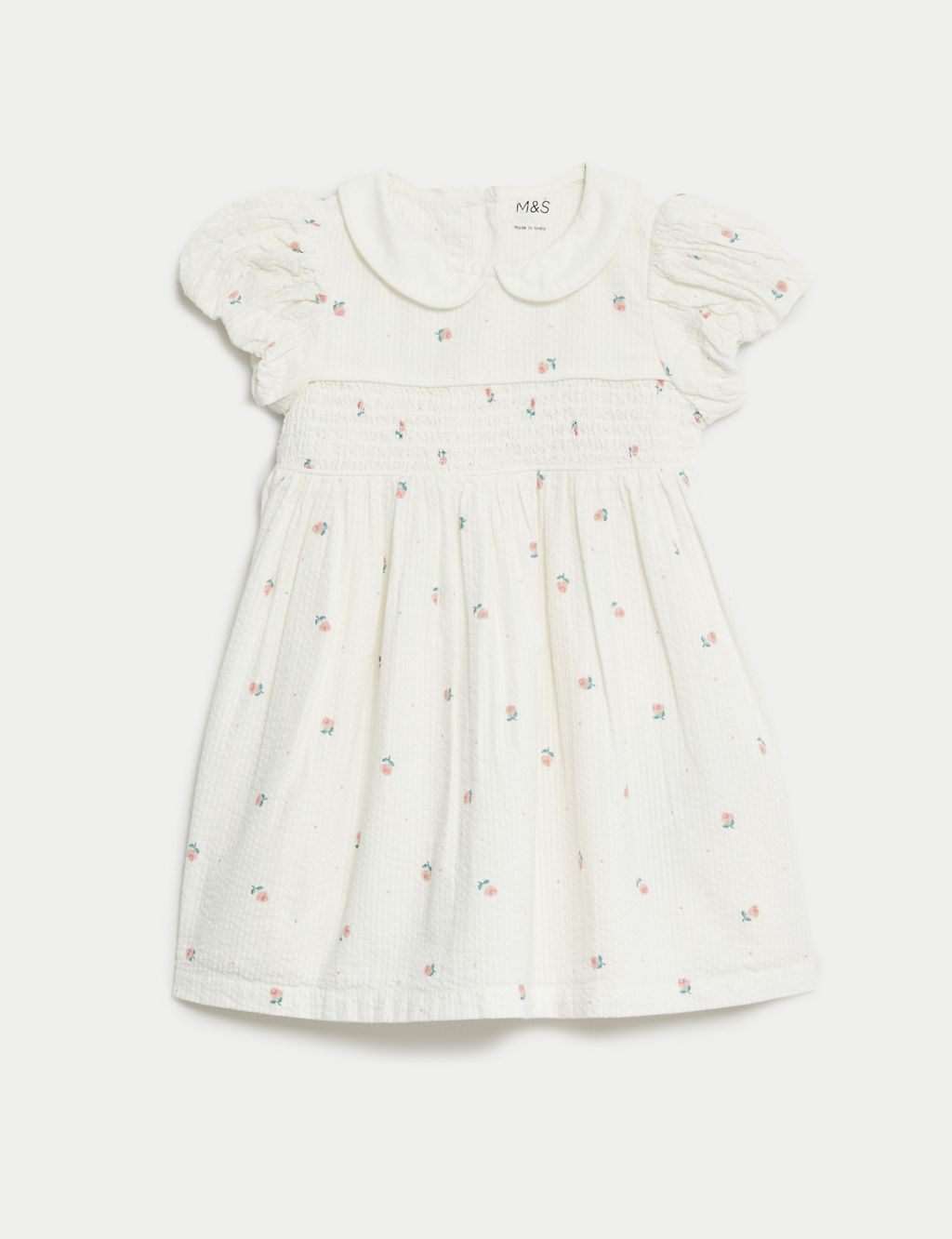 Pure Cotton Floral Dress (0-3 Yrs) 1 of 5