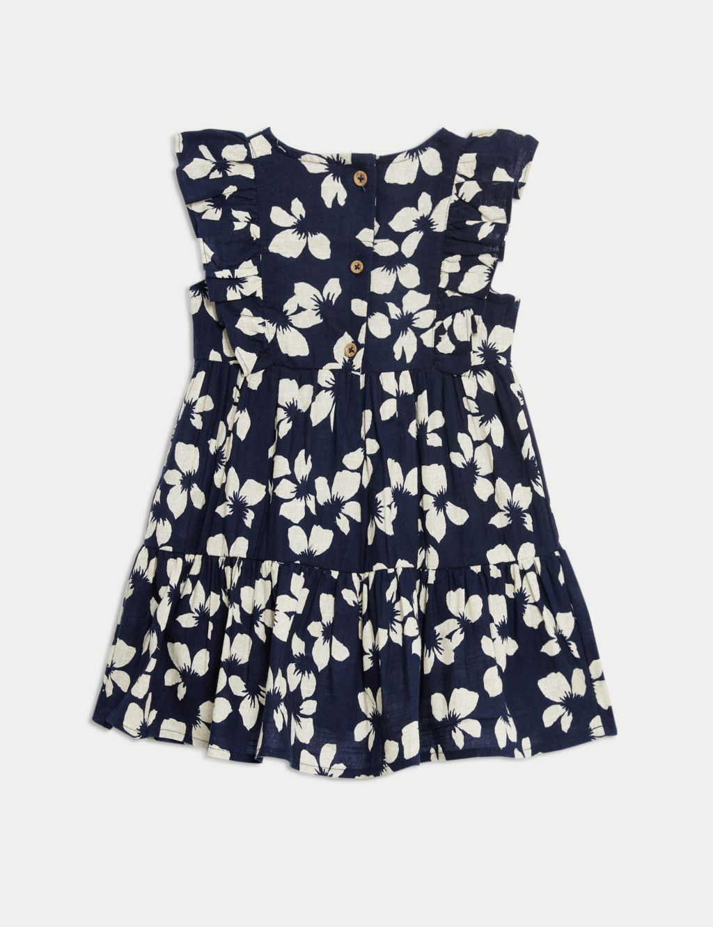 Pure Cotton Floral Dress (0-3 Yrs) 2 of 6