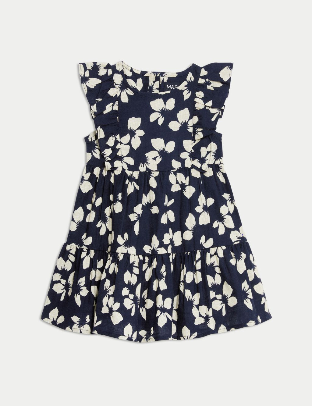 Pure Cotton Floral Dress (0-3 Yrs) 1 of 6