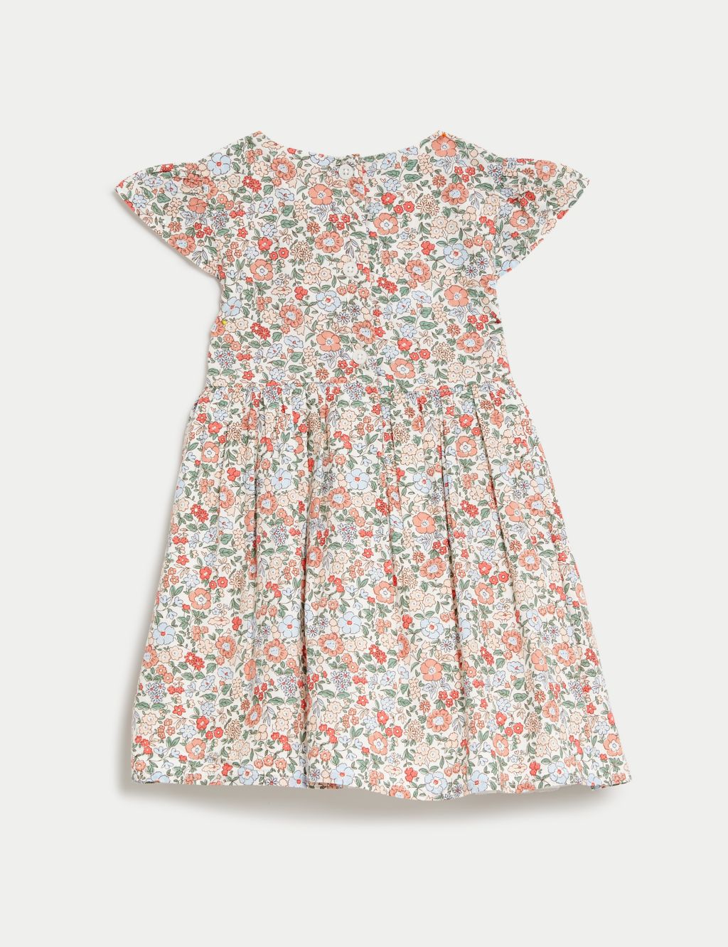 Pure Cotton Floral Dress (0-3 Yrs) 2 of 7