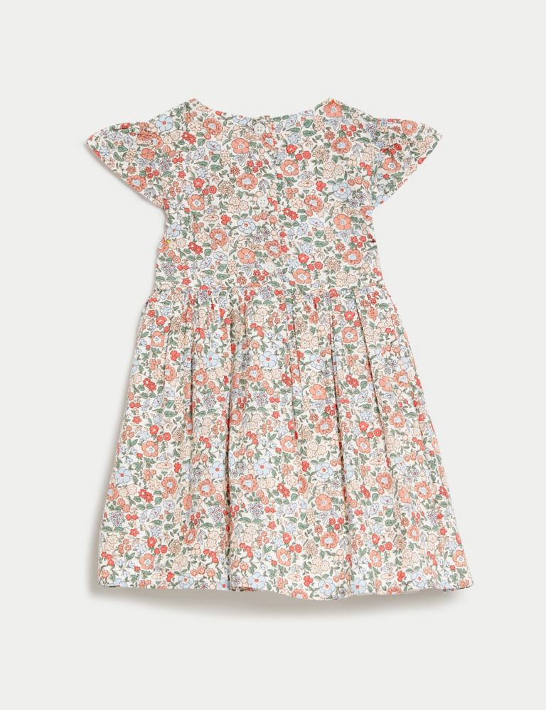 Pure Cotton Floral Dress (0-3 Yrs) 3 of 7