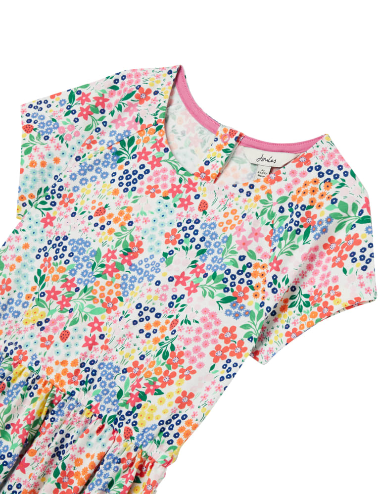 Pure Cotton Floral Dress 2 12 Yrs Joules M S