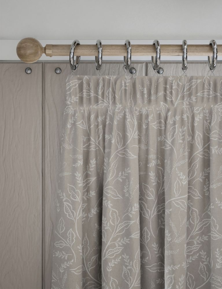 Pure Cotton Floral Eyelet Curtains 1 of 5
