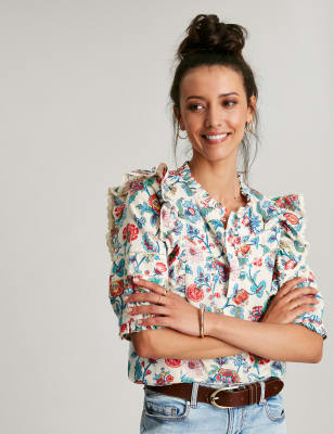 CLANE BLOOM FLOWER FRILL BROUSE