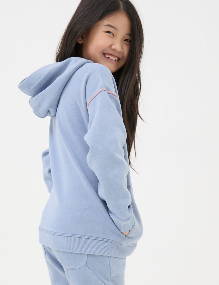 Pure Cotton Floral Hoodie (3-13 Yrs) 4 of 5