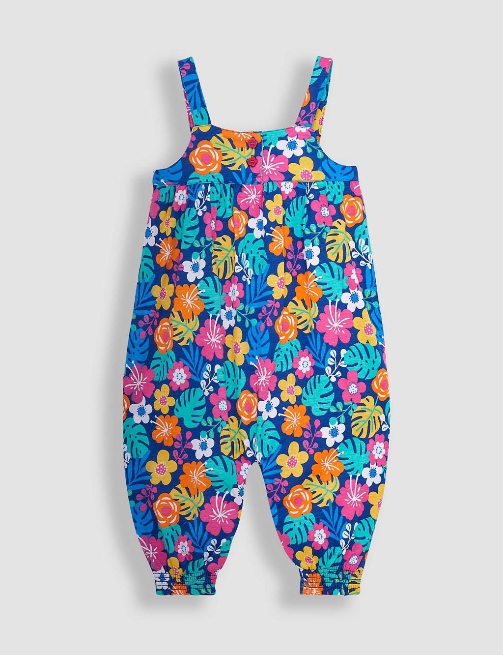 Pure Cotton Floral Jumpsuit (6 Mths-5 Yrs) 3 of 3