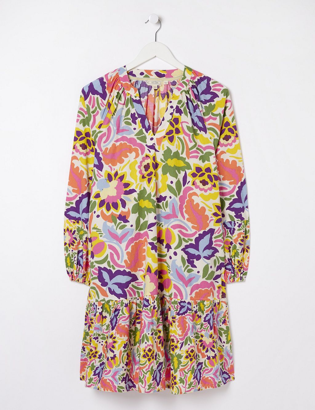 Pure Cotton Floral Knee Length Shift Dress 1 of 6