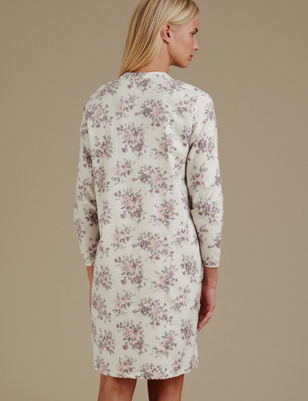 Pure Cotton Floral Print Nightdress 2 of 3