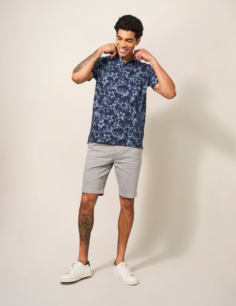 Floral polo and short outfit clearance