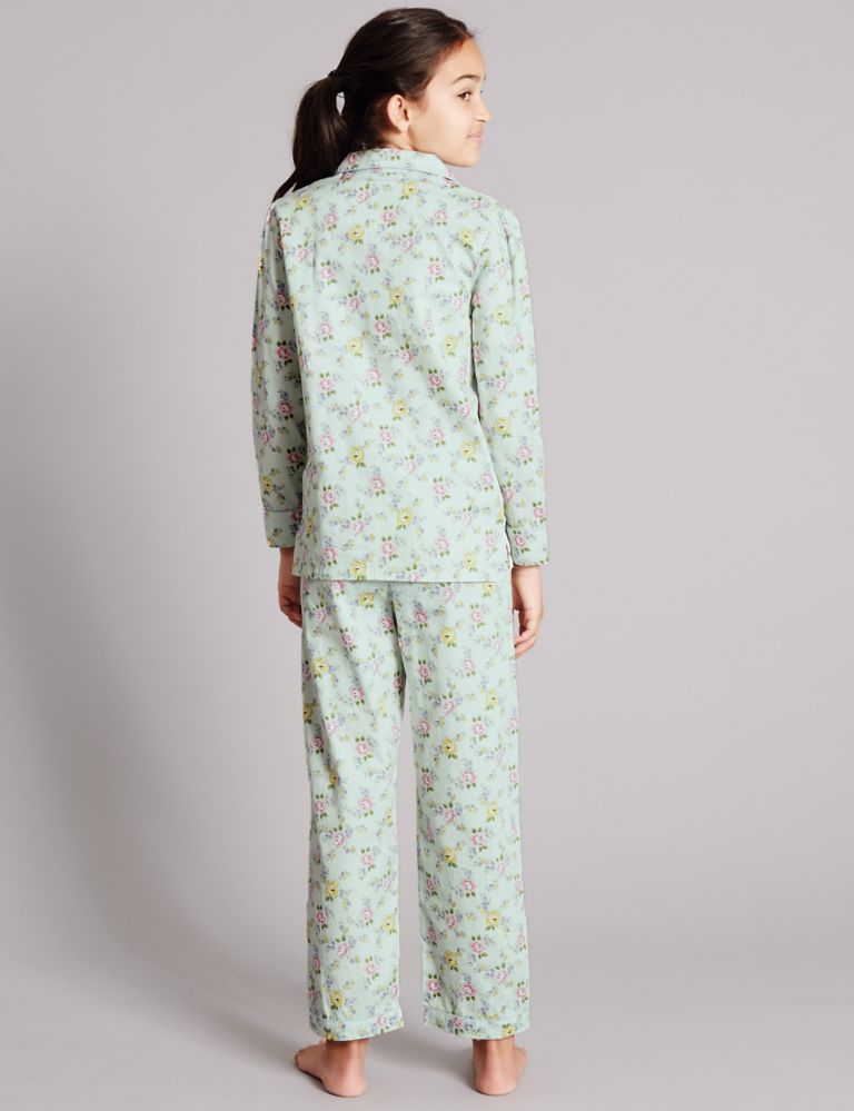 Pure Cotton Floral Print Pyjamas (1-16 Years) 3 of 6