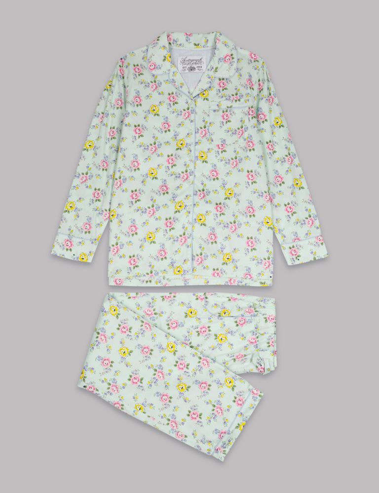 Pure Cotton Floral Print Pyjamas (1-16 Years) 2 of 6