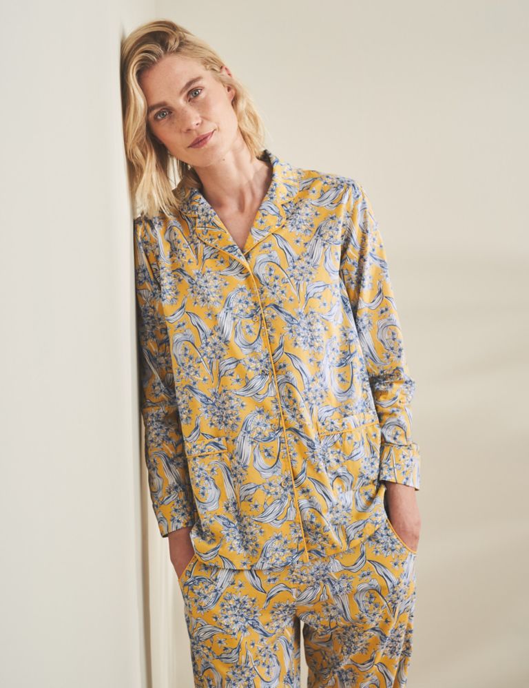 Pure Cotton Floral Pyjama Set 4 of 6