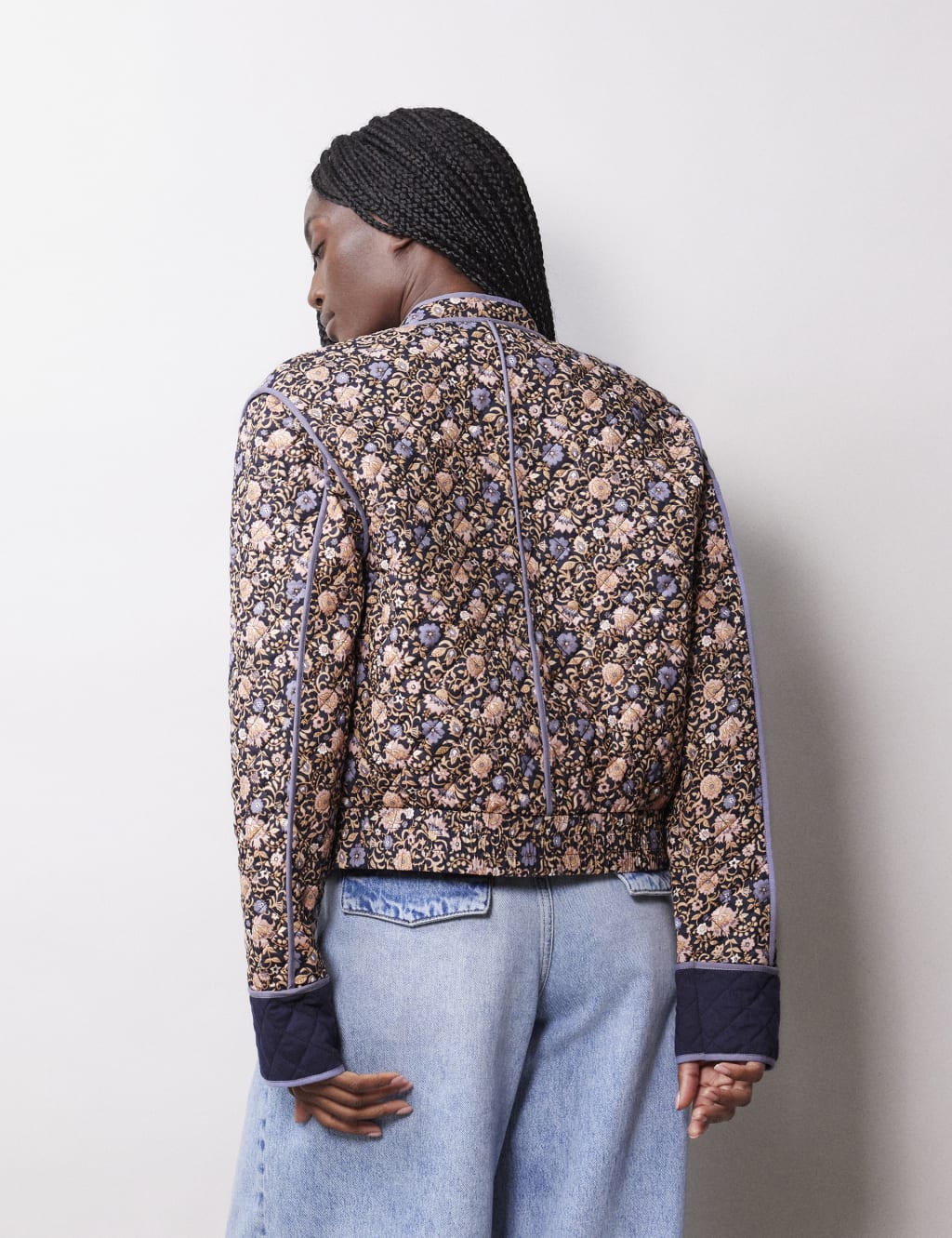 Floral short jacket hot sale