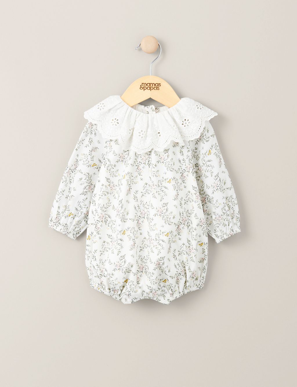Pure Cotton Floral Romper (0-2 Yrs) 3 of 3