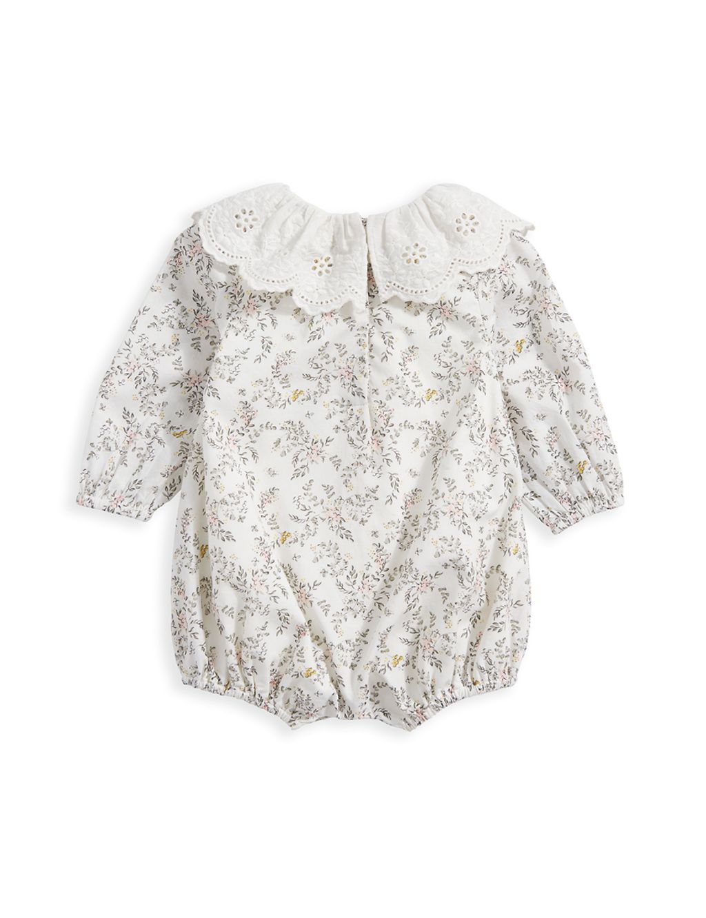 Pure Cotton Floral Romper (0-2 Yrs) 2 of 3