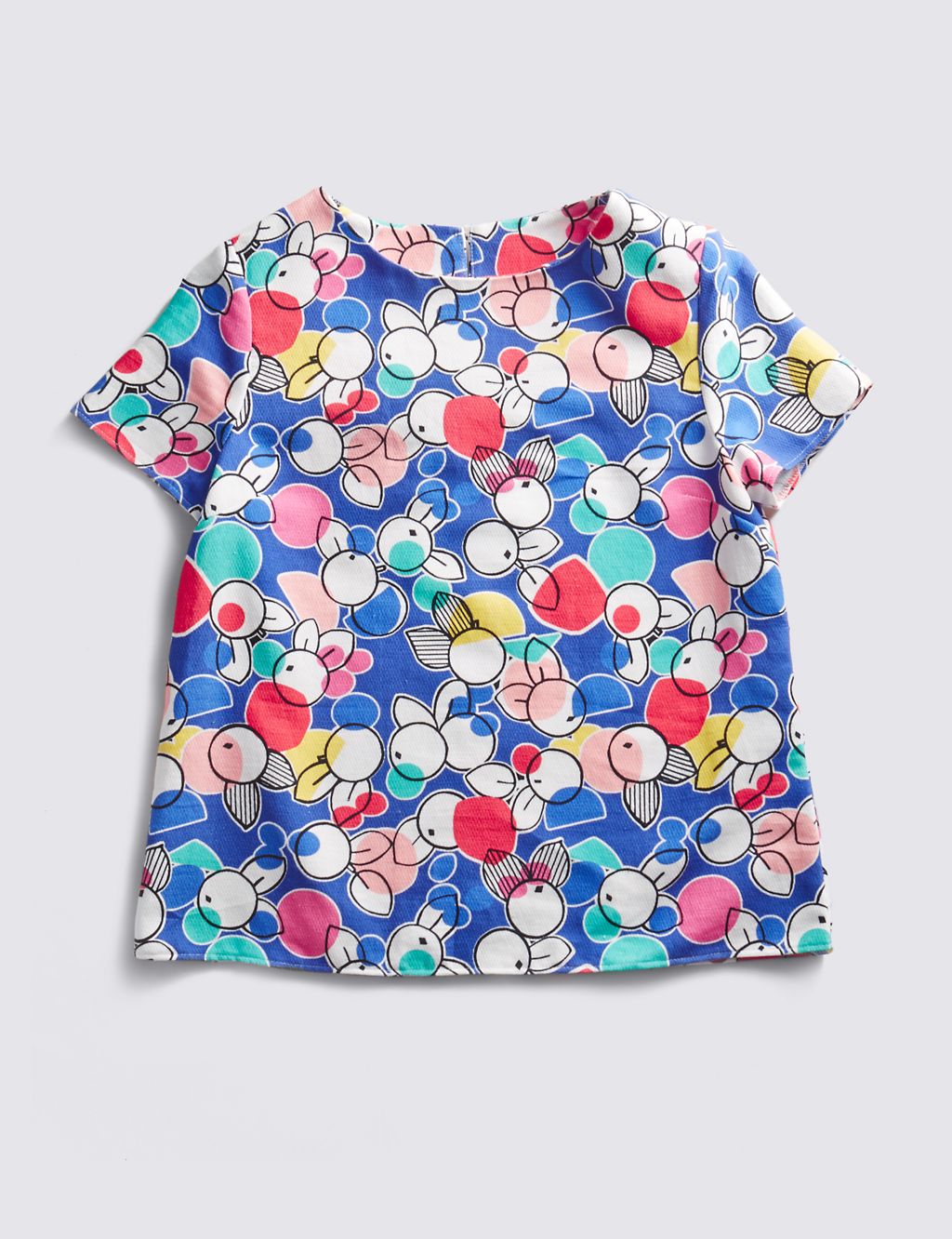 Pure Cotton Floral Shell Top (5-14 Years) 1 of 3