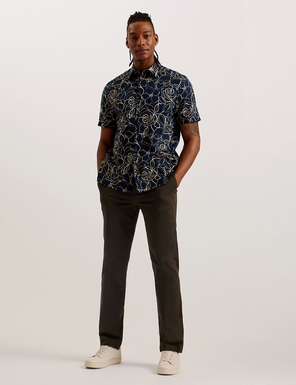 Pure Cotton Floral Shirt 1 of 3