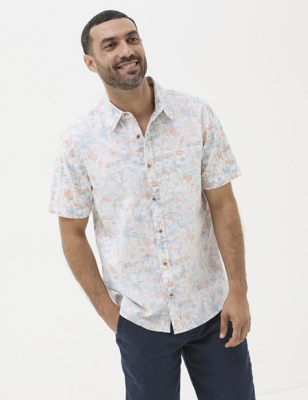 Pure Cotton Floral Shirt 3 of 5