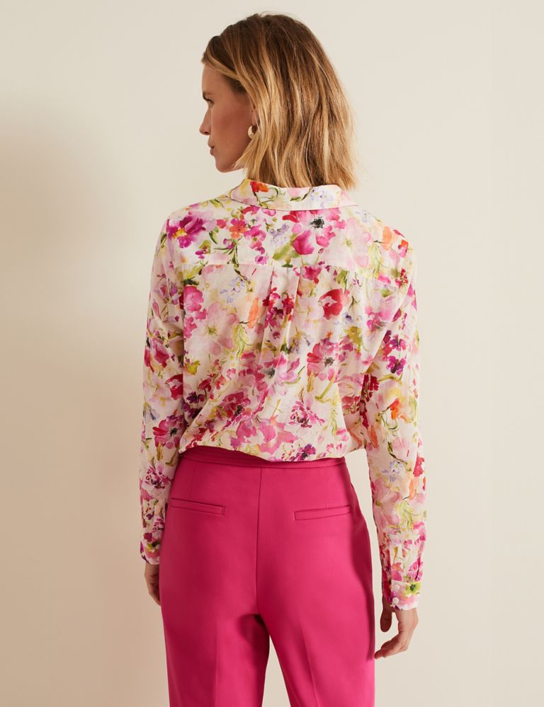 Pure Cotton Floral Shirt 4 of 8