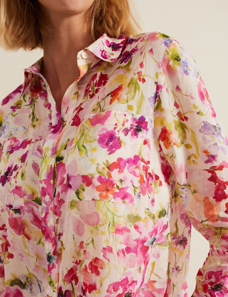 Pure Cotton Floral Shirt 6 of 8