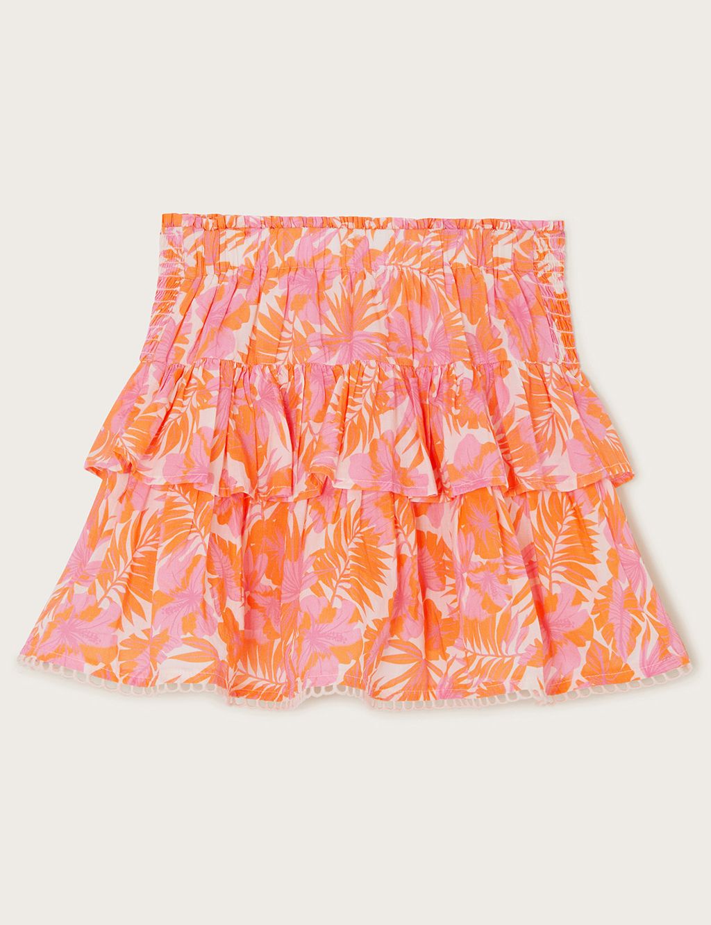 Pure Cotton Floral Skort (3-13 Yrs) 2 of 4