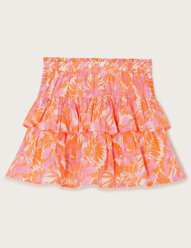 Pure Cotton Floral Skort (3-13 Yrs) 3 of 4