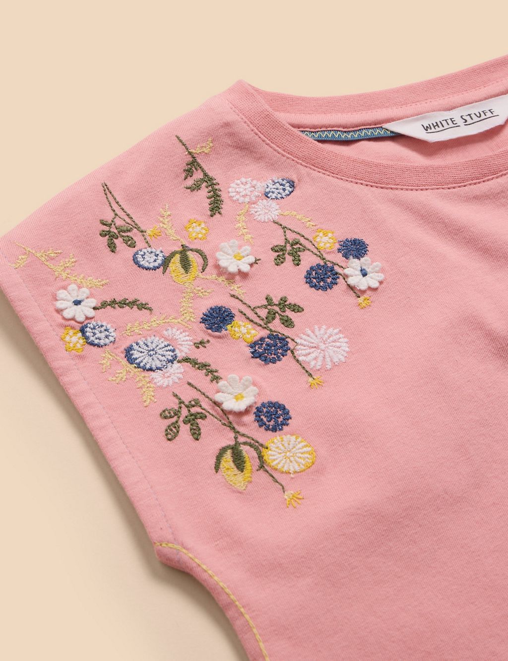Pure Cotton Floral T-Shirt (3-10 Yrs) 2 of 2