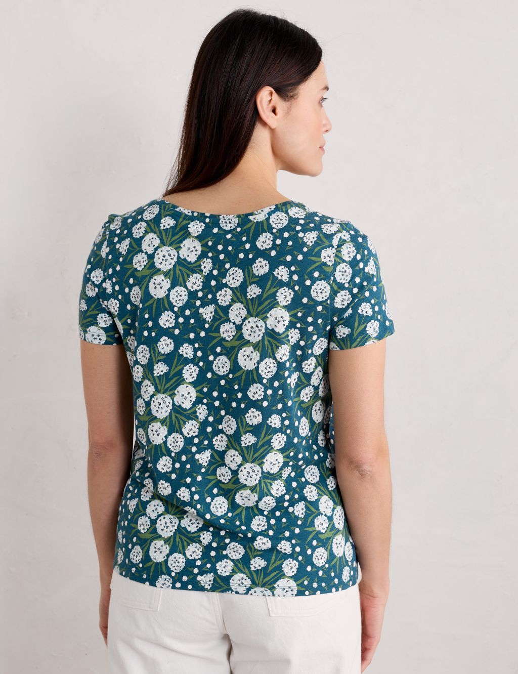 Pure Cotton Floral T-Shirt 4 of 5