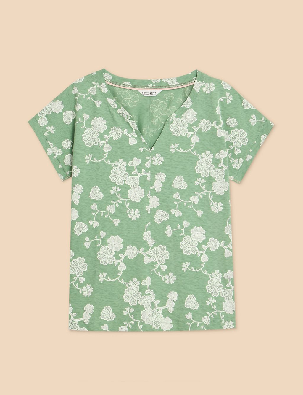 Pure Cotton Floral T-Shirt 1 of 6