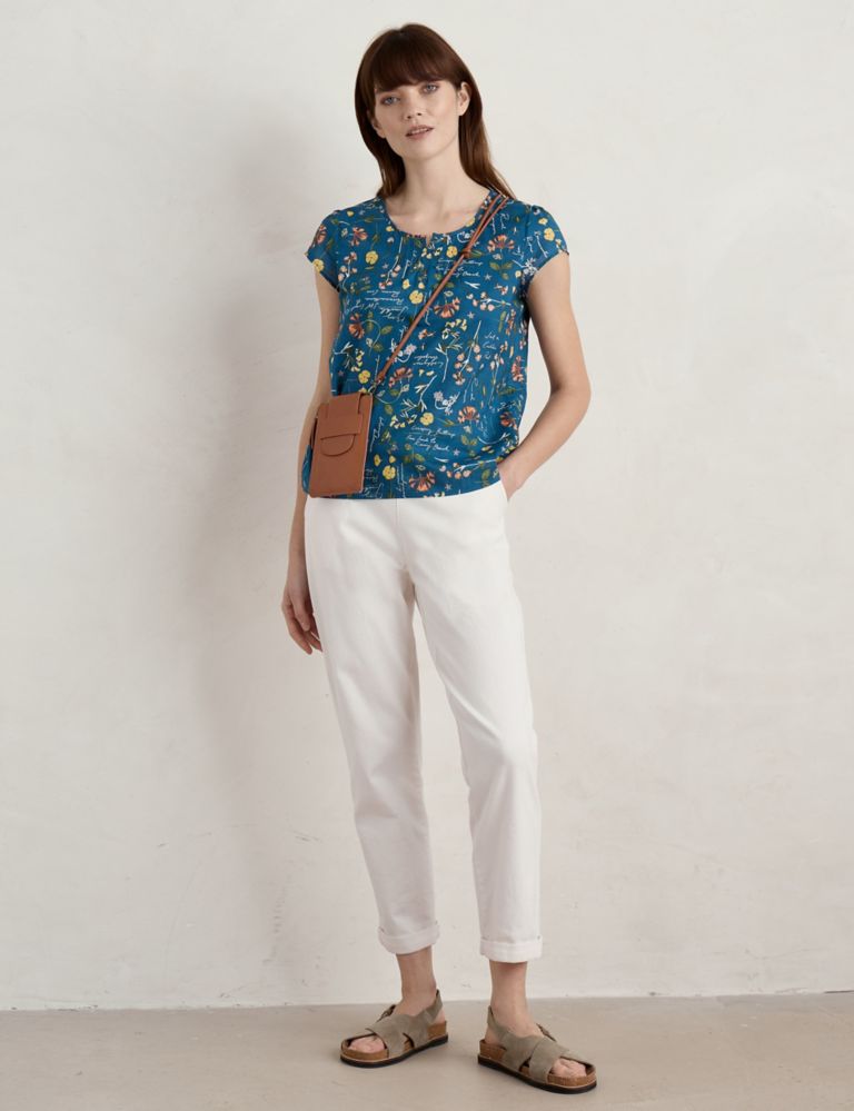 Pure Cotton Floral Top 1 of 5