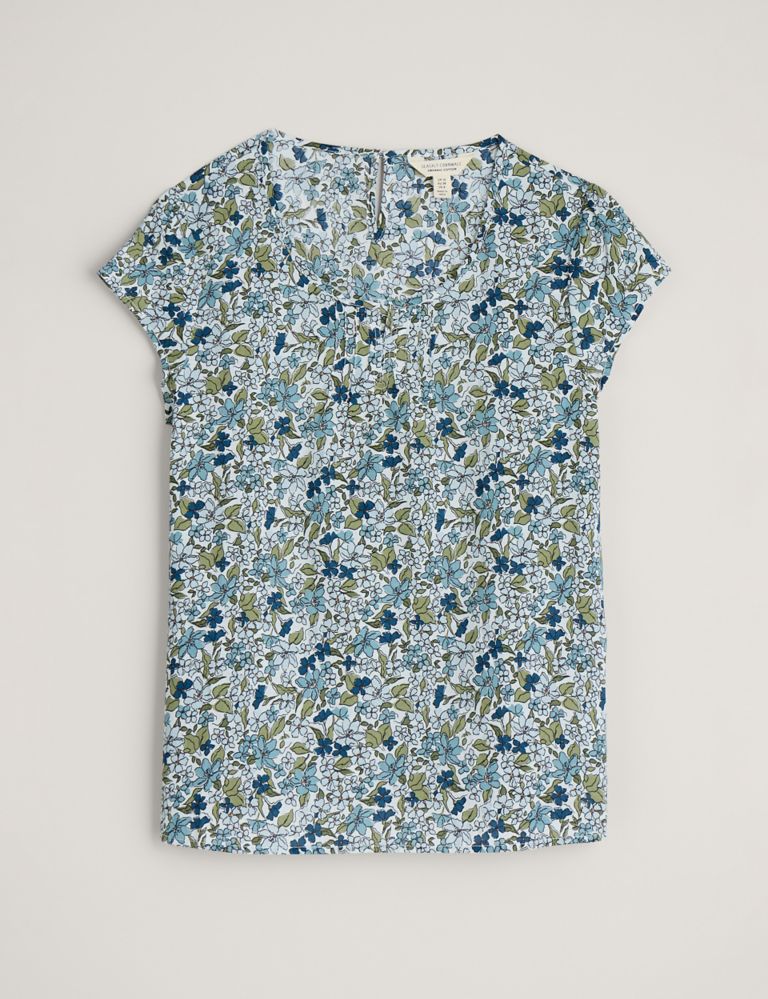 Pure Cotton Floral Top 2 of 5