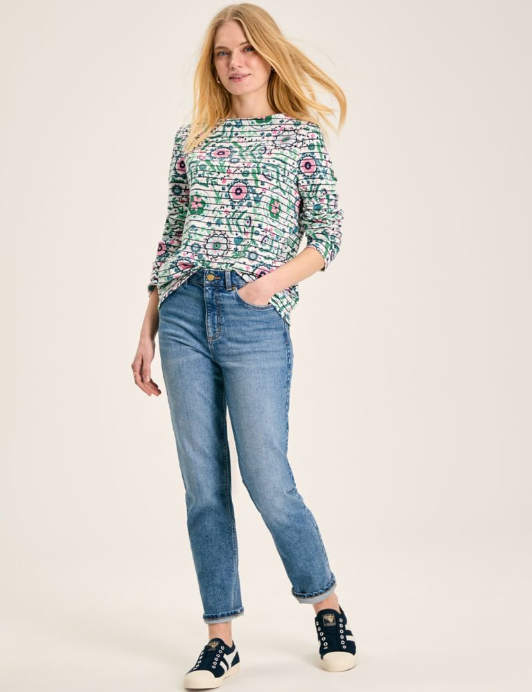 Pure Cotton Floral Top 3 of 7