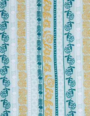 Pure Cotton Floral Towel Image 2 of 5