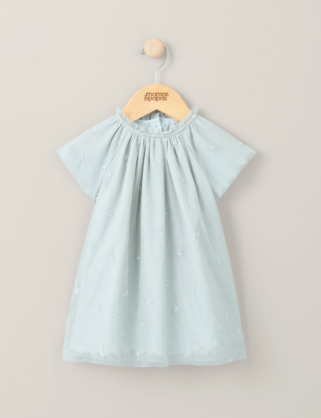 Pure Cotton Floral Tulle Dress (0-3 Yrs) 3 of 3