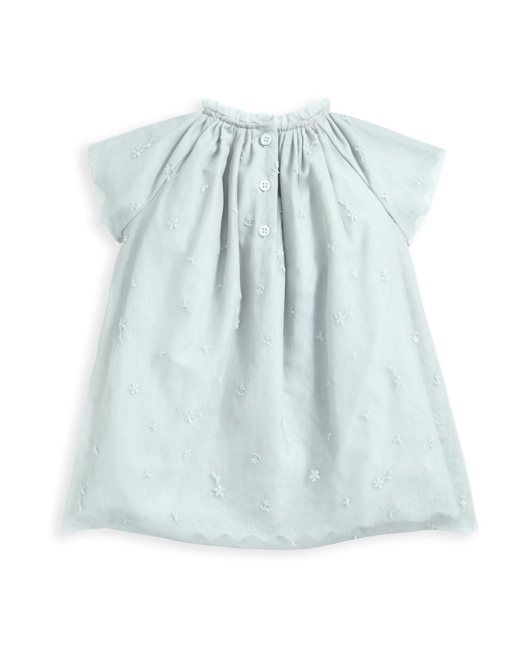 Pure Cotton Floral Tulle Dress (0-3 Yrs) 2 of 3