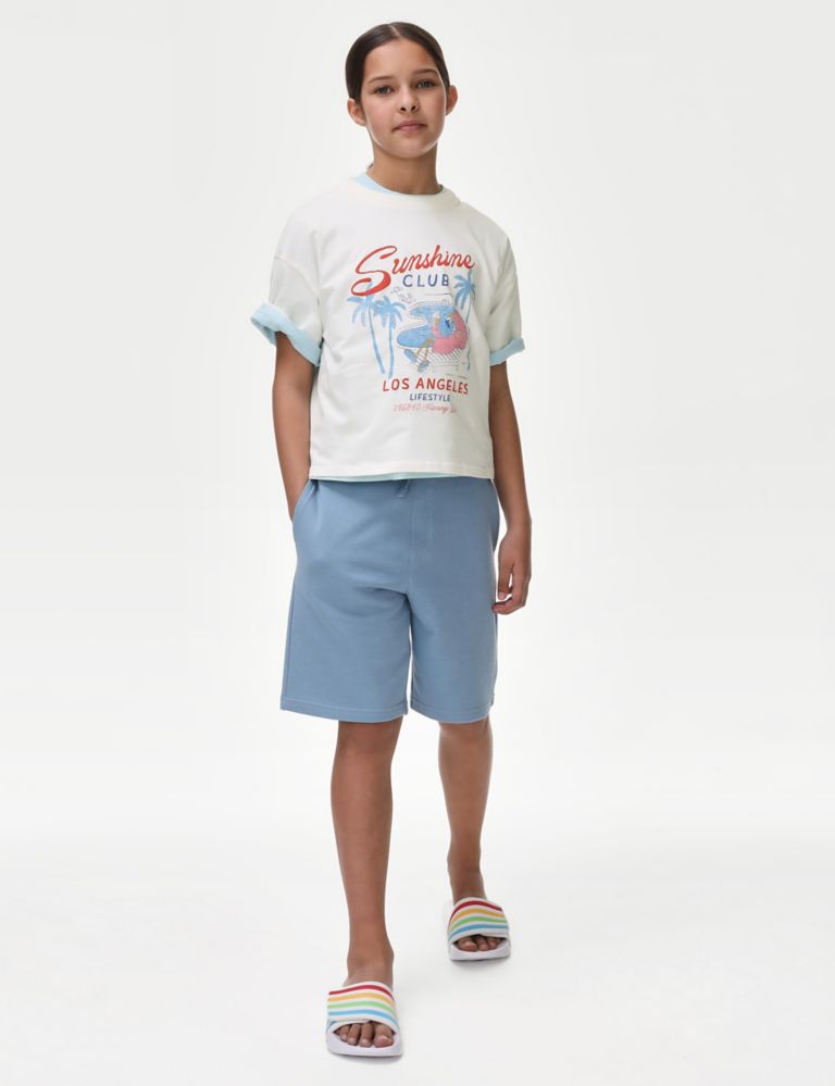 Little Girl's (4-6x) Tie Dye Burst Print Boy Shorts