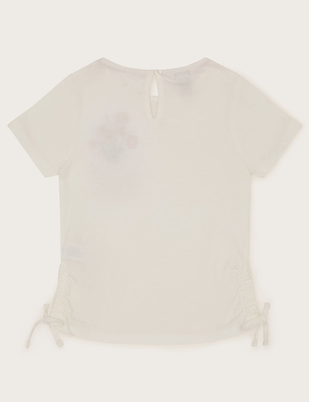 Pure Cotton Flower Embroidered T-Shirt (3-13 Yrs) 2 of 3