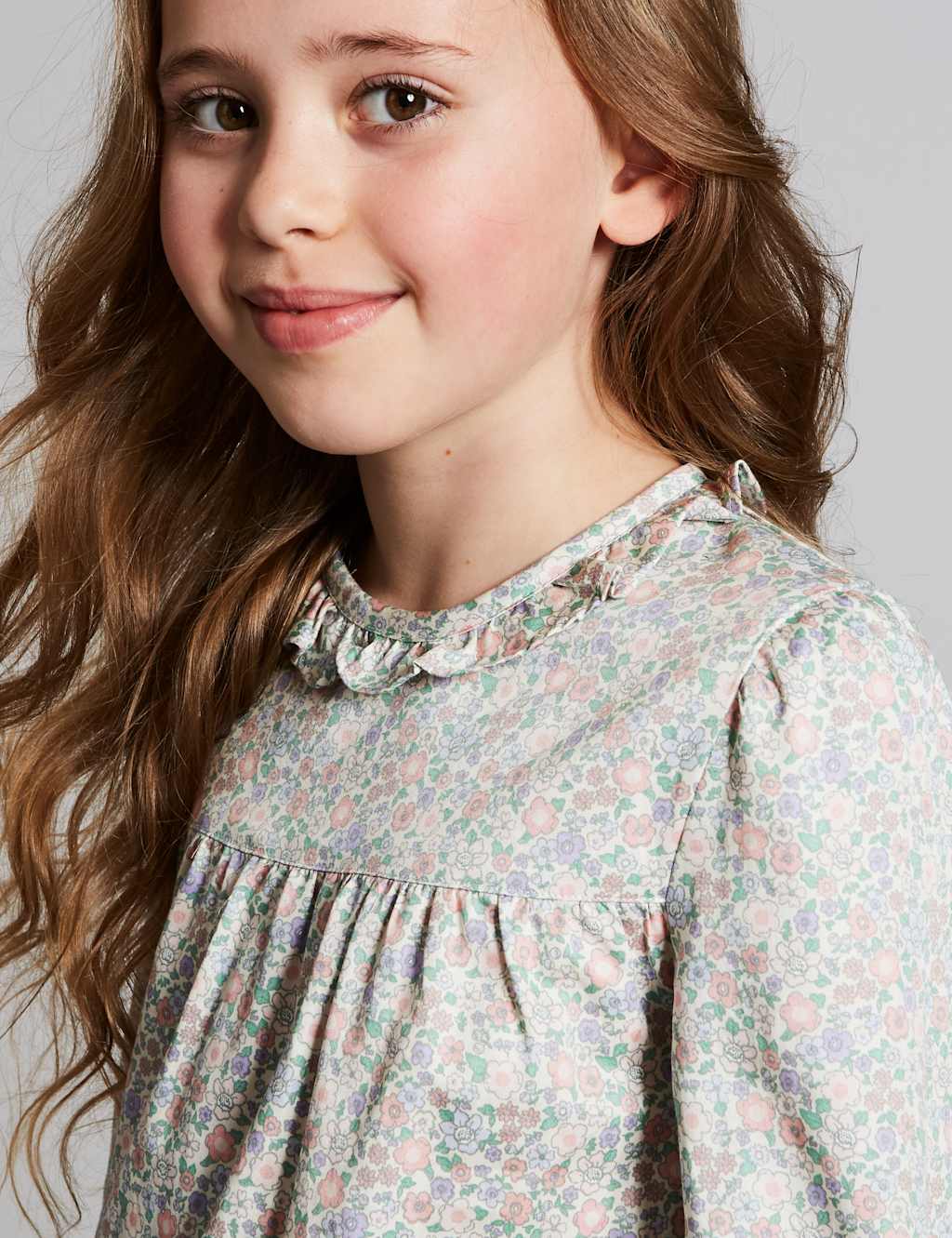Pure Cotton Flower Pyjama (1-16Years) | Autograph | M&S