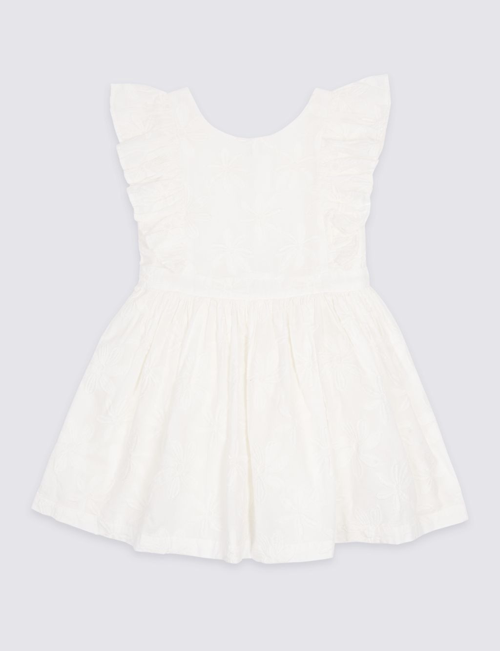 Pure Cotton Frill Dress (3 Months - 7 Years) 1 of 3