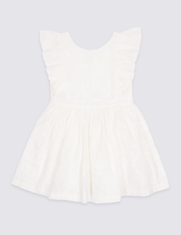 Pure Cotton Frill Dress (3 Months - 7 Years) 2 of 3