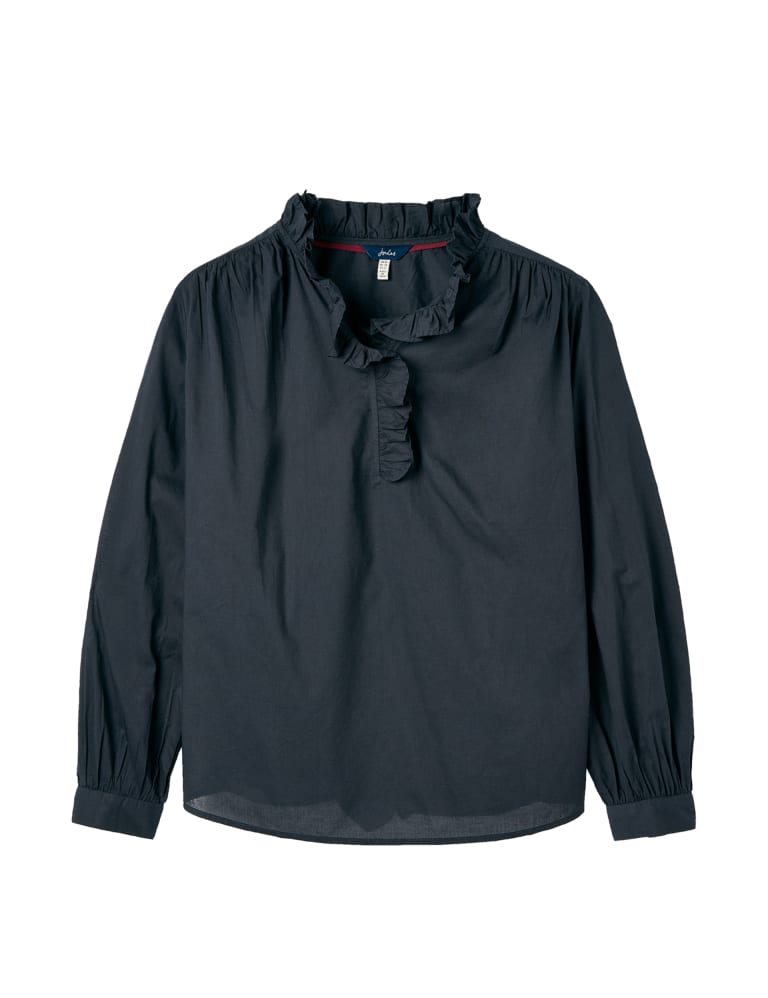 Grey frill cheap neck jumper