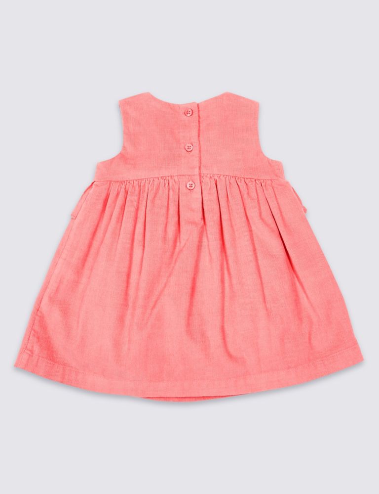 Pure Cotton Frill Pinny Baby Dress 2 of 5