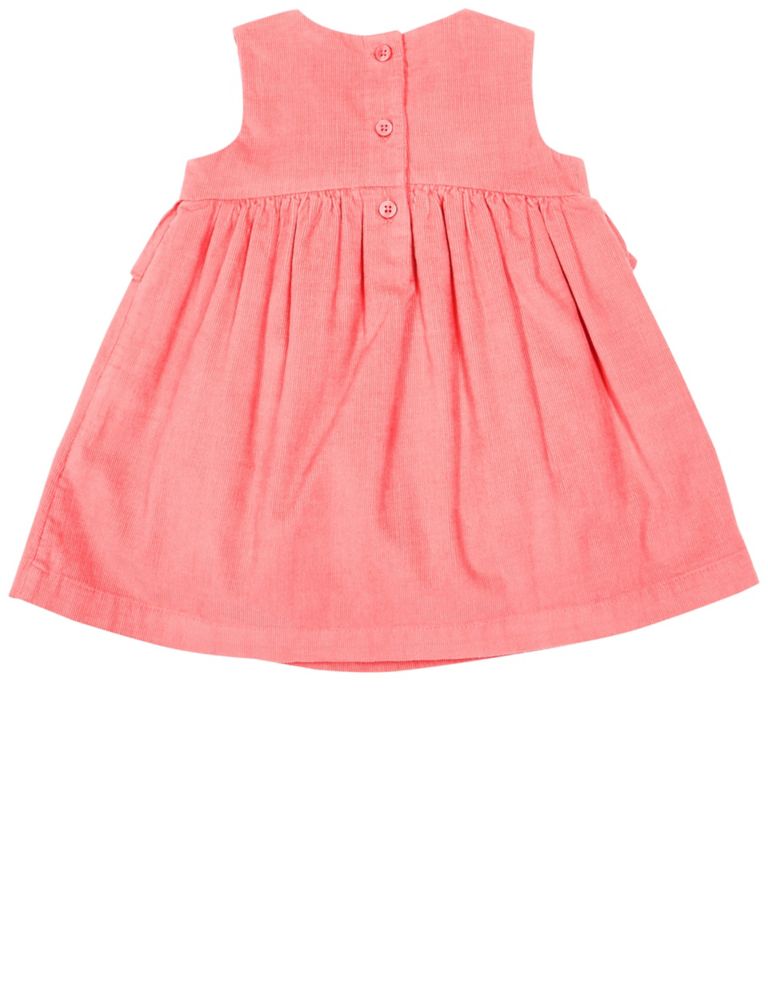 Pure Cotton Frill Pinny Baby Dress 5 of 5