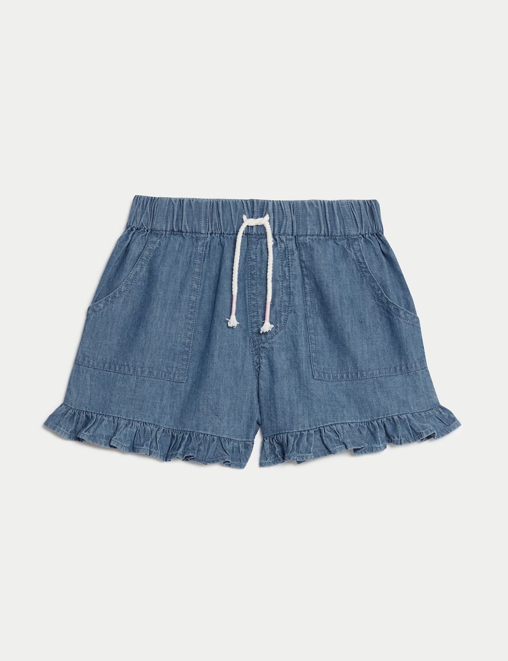 Pure Cotton Frill Shorts (2-8 Yrs) 1 of 5