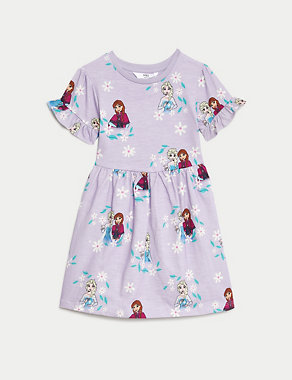 Pure Cotton Frozen™ Dress (2-8 Yrs) Image 2 of 5