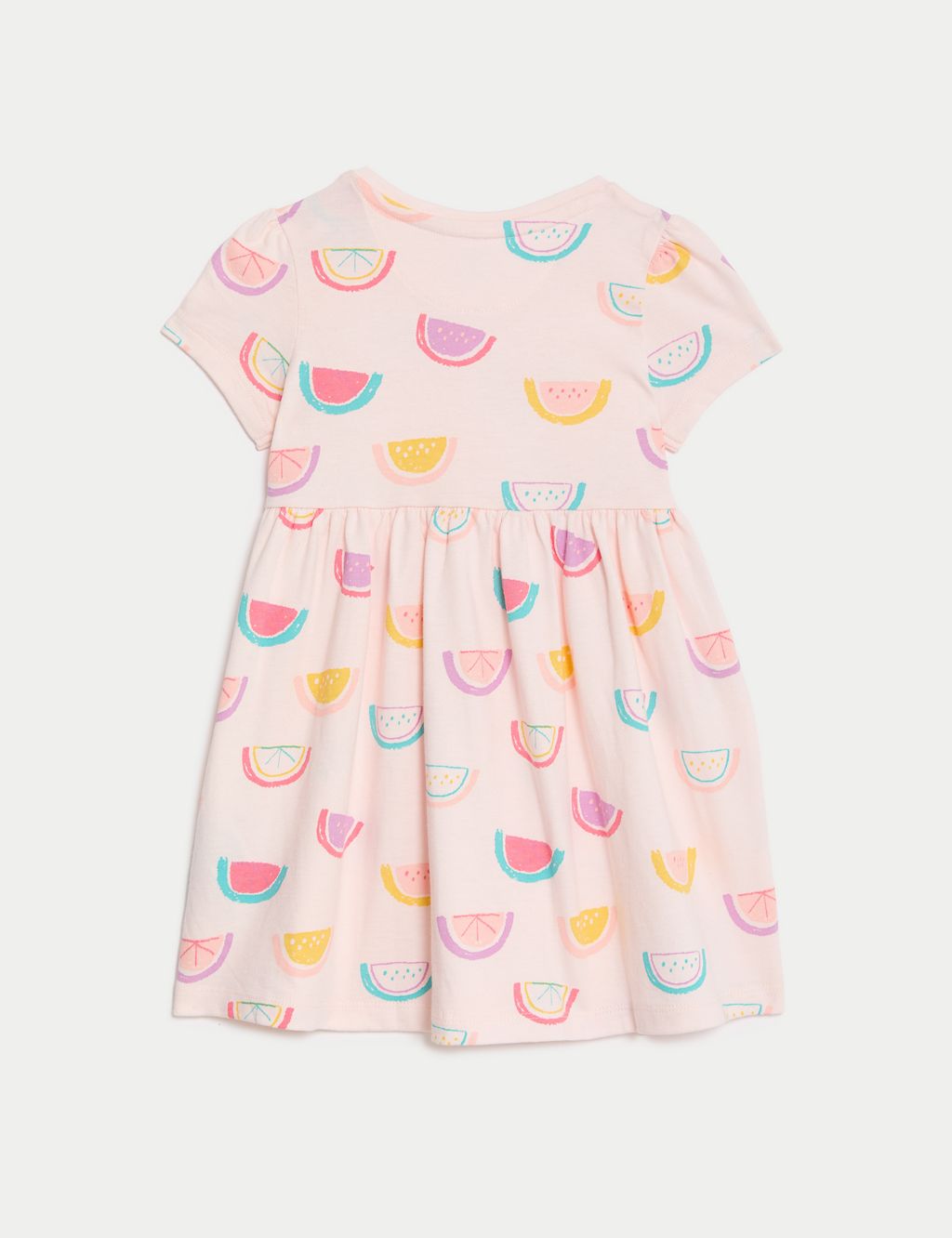 Pure Cotton Fruit Dress (0-3 Yrs) 2 of 5
