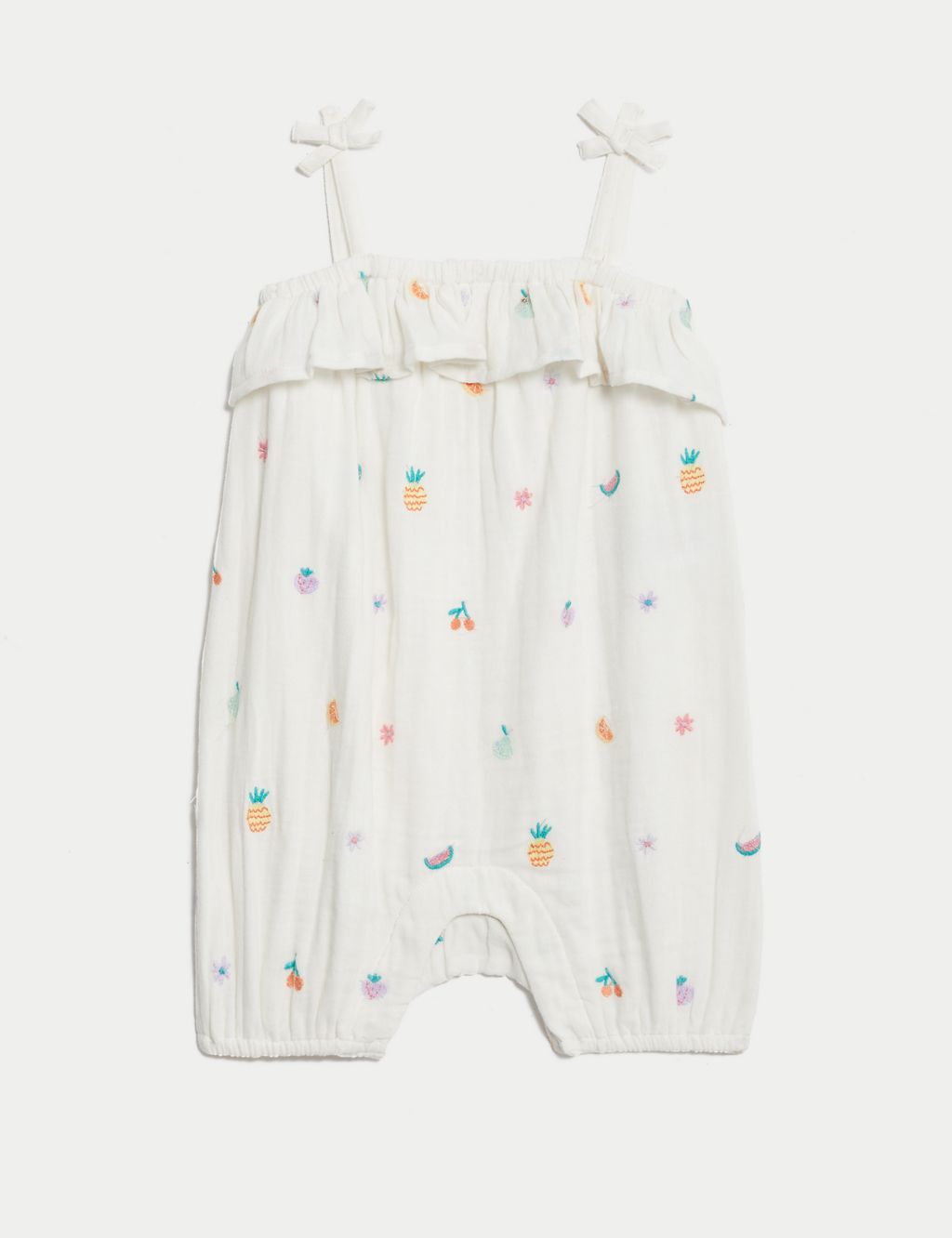 Pure Cotton Fruit Romper (0-3 Yrs) 1 of 5