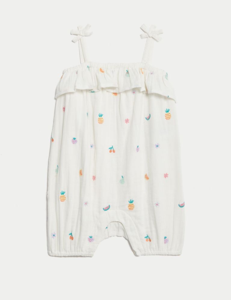 Pure Cotton Fruit Romper (0-3 Yrs) 2 of 5