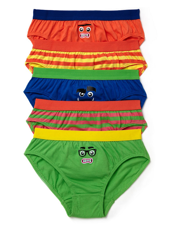 Pure Cotton Fun Face Slips (1-7 Years) Image 1 of 1
